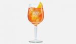Set of 2 x Aperol Spritz Pedestal Goblet Glasses 450ml Brand New Genuine