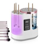 Electric Makeup Brush Cleaner USB Auto Wash Dry Machine HZ-006 850RPM 6W Pink