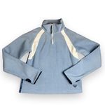 Quiksilver Roxy Polartec Fleece Quarter-Zip Pullover Ice Blue Size S