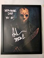 Jason Voorhees Ari Lehman Autograph Style 8x10 Photo Print Wall Art  (Framed)