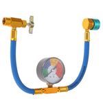 R-1234YF U-Charge Car AC Refrigerant Hose and Gauge for Self-Sealing Valve Cans