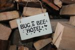 Bug & Bee Insect Hotel Sign Small Plaque Garden Hide Shed Nature Patio Upcycle