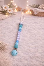 Personalised Car Dummy Clip – BPA Free Silicone Beads Baby Gift