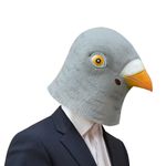 Pigeon Head Mask Creepy Animal Halloween Costume Theater Props Latex Party Toys