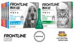 Frontline Spot On PLUS Cat Dog Flea Tick Lice Treatment 1, 3, Or 6 Pipette Packs