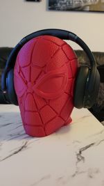 Spiderman Headphone Stand Gaming Headset Holder Red