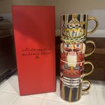 Mackenzie-Child’s NUTCRACKER MUG TOWER TEAPOT CROWN -LIMITED EDITION - STACKABLE