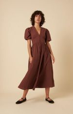 Nobody's Child Womens Brown Midi Dress