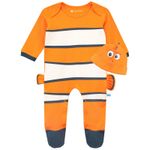 Finding Nemo Sleepsuit and Hat Set Baby 0-18 Months Baby Grow Set Orange White