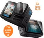 For GoPro Hero 13 Black Camera Tempered Glass Screen & Lens Protector Set