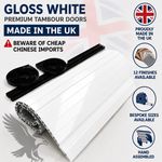 Tambour Door ( Roller Door ) Campervan Motorhome Quality Gloss White finish