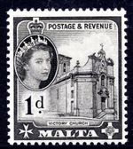 Malta 1956 1d Black Definitive SG 268 Unmounted Mint MNH