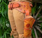 Leather Western Gun Holster for Men Heritage Rough Rider Cowboy Gun Holster Belt