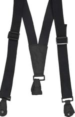 Versatile Black Salopette Braces - Adjustable and Compatible with Any Trouser