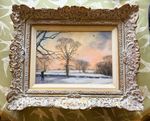 John Trickett shooting scene original painting
