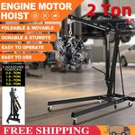 2 Ton Hydraulic Folding Engine Crane Motor Hoist Lift Lifter Jack Stand Workshop