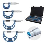 Outside Micrometer 0-100mm 4" Metric External Micrometer Measuring Calipers