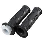 Universal Motorcycle Motorbike Rubbers Handlebar Handle bar Grips 22mm 7/8" UK