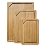 Bamboo chopping board set