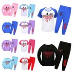 Kids StrangerThing Pyjamas Girl Boys Nightwear Top Pants Pjs Set Birthday Gift