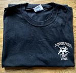 Port & Company Minneapolis Fire Retired Black T-Shirt Adult XL