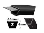 V BELT Z SECTION BELT SIZES Z15 - Z78 V BELT 10MM X 6MM