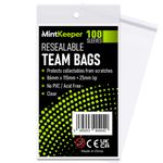 MintKeeper - Team Bags - Resealable Trading Cards & Toploader Bags (100)