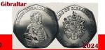 Gibraltar coin 50p pence 2024 320th Capture Gibraltar Britain Sir George Rooke