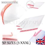 CLEAR CELLOPHANE PLASTIC BAGS SMALL LARGE SELF SEAL CELLO FOR GIFTS CARDS SWEETS