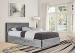Crushed Velvet Ottoman Storage Bed Frame 3ft Single 4ft6 Double & 5ft King Size