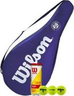 Wilson Roland Garros Tennis Racket Cover & Tennis Ball Bundle