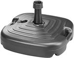 Black Parasol Umbrella Base Stand Sand Water Plastic Pole Garden Beach Patio Sun