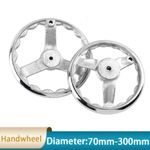 70mm -300mm Three Spoke Iron Chrome Plated Handwheel - for Milling Machine Lathe