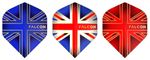 FALCON DARTS™ Strong Union Jack GT Dart flights Standard Shape 10 set Pack