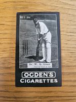 OGDEN TAB 1902 cigarette tobacco card WG GRACE Cricket General Interest