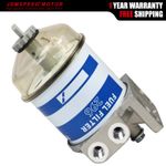 Universal Single Diesel Fuel Filter Assembly with Water Separator Bowl