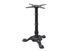 black premium cast iron table base dining restaurant cafe pub three leg - ornate