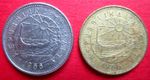MALTA  PAIR VERY COLLECTABLE GOOD GRADE ONE & FIVE CENT COINS  BOTH DATED 1986