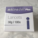Microdot Plus 30G Single Use Lancets 100 Pack for Microdot+ Lancing Device