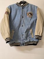 vintage 90s Disney Mickey Mouse 1928 League denim varsity jacket Age 8