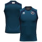 Millwall FC Errea Player Sleeveless Training Top - Petrol Blue