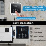 Commercial Dehumidifier Crawl Space Dryer with Multiple Modes