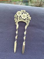 ANTIQUE SILVER HAIRCOMB / SLIDE 1904