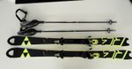 Fischer Worldcup SL 135cm Unisex Kids Carving Skis w/ Bindings SZ 4-9