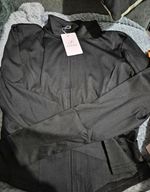 EFFAN Women's Black Full Zip Athleisure Track Jacket Size M Regular Fit