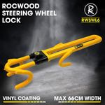 Steering Wheel Lock RocwooD Heavy Duty Twin Bar Car Van Security Anti Theft