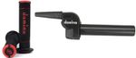 Domino Slow Action Trials MX Throttle Twist Grip with New Style Black Red Grips