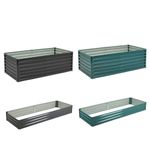 Metal Garden Raised Bed for Vegetable Herbs Planter Outdoor Flower Grow Box UK