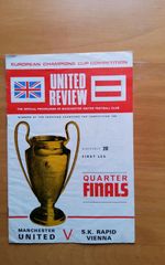Manchester Utd v Rapid Vienna 1968-69 European Cup 