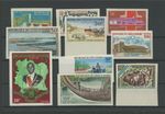 IVORY COAST 10 ISSUES IMPERFORATED ** MNH IMPERF NON DENTELE RARE!! h5809